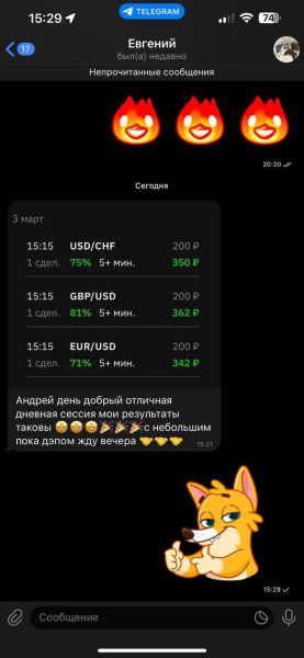 Обзор бота Телеграм СВОЙ ТРЕЙДЕР – отзывы о сигналах от Андрея (@svoy_trade)