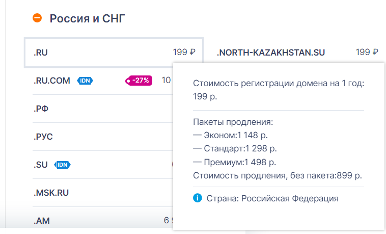 Топ-13 аккредитованных регистраторов доменов в России и за рубежом