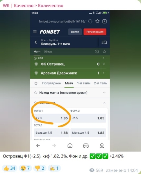 Проверка канала Telegram WK | Качество > Количество: статистика и отзывы о ставках