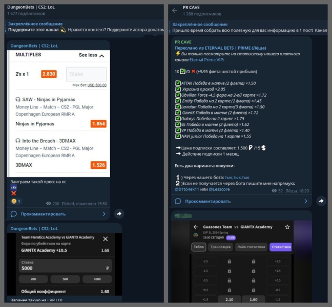 DungeonBets | CS2; LoL — прогнозы на киберспорт, отзывы