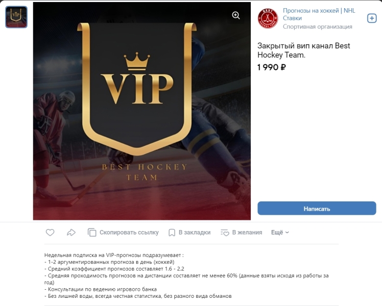 Группа VK и канал Telegram Best Hockey Team – отзывы о Сергее Алексееве