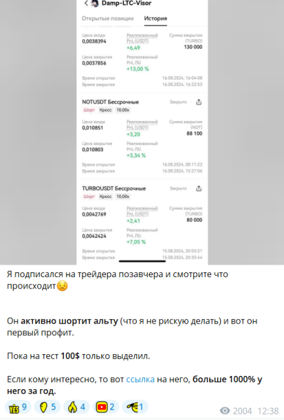 Канал Telegram ВЛАД | COPYTRADER – реальные отзывы