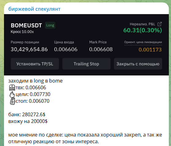 Канал Telegram Биржевой спекулянт – отзывы об Артуре arthur_crypto